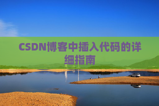 CSDN博客中插入代码的详细指南